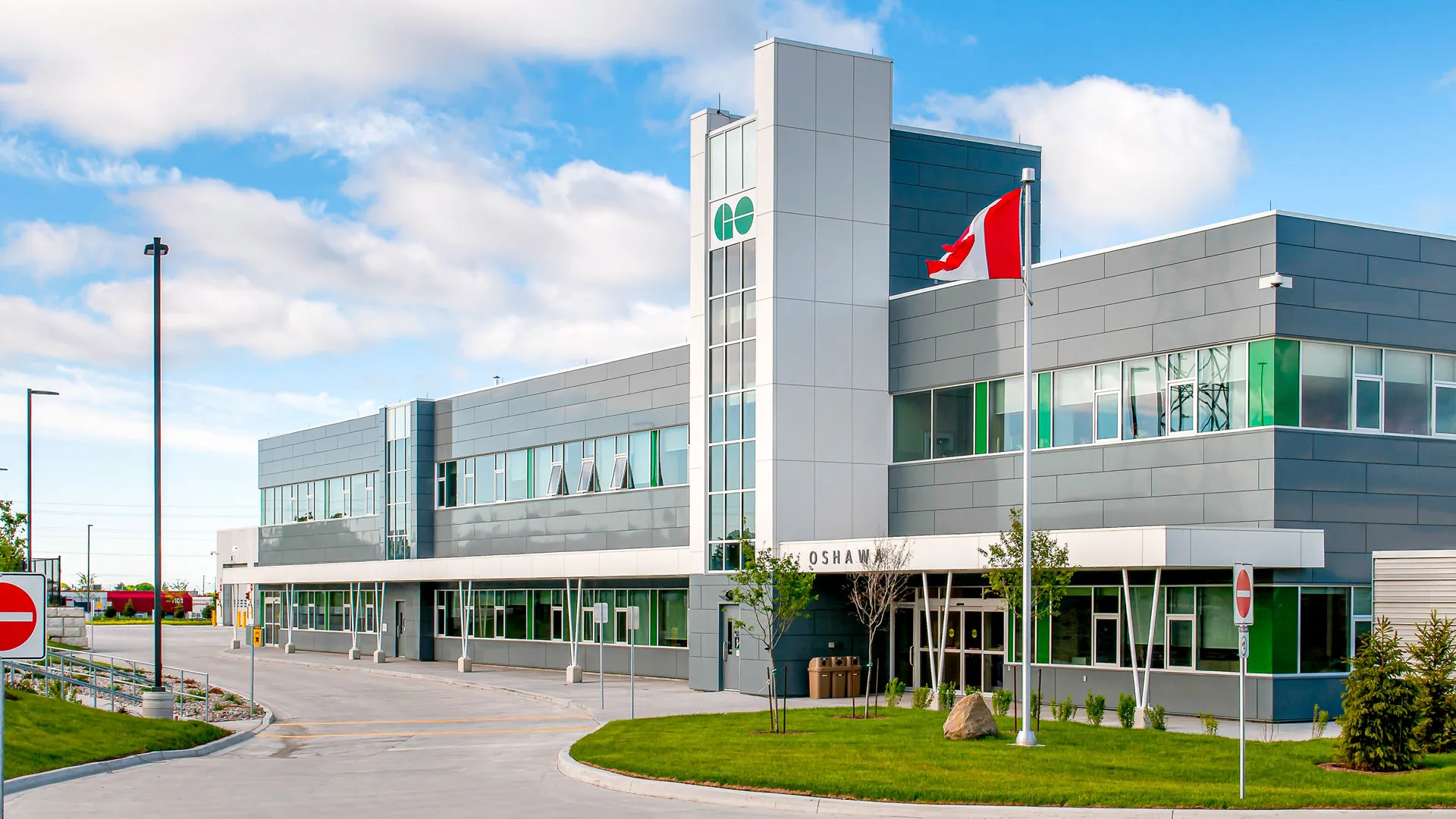 Exterior photo of the facility, showing the building entrance