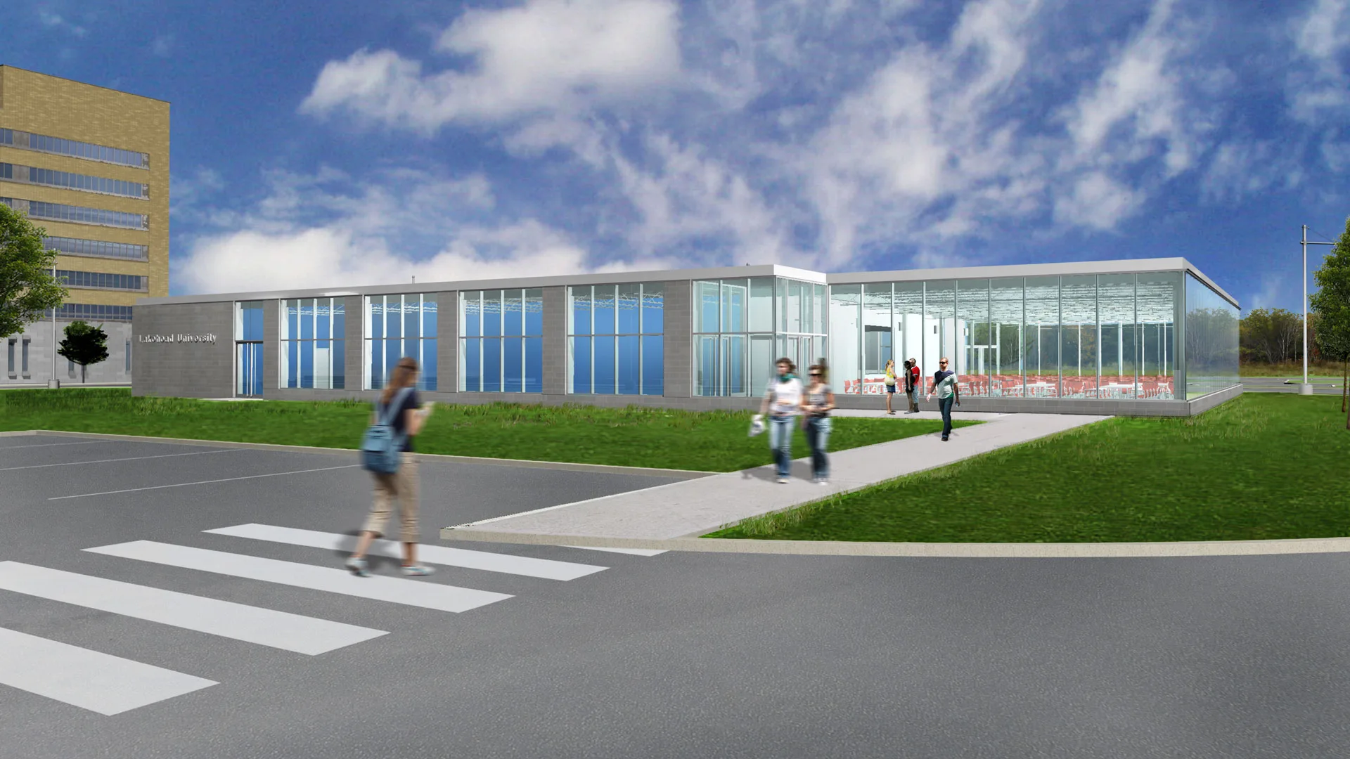 Exterior rendering of the facility