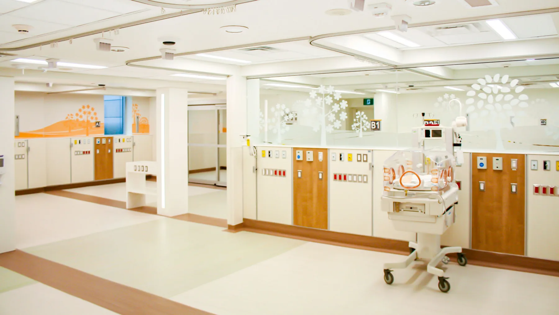 Interior photo of the NICU