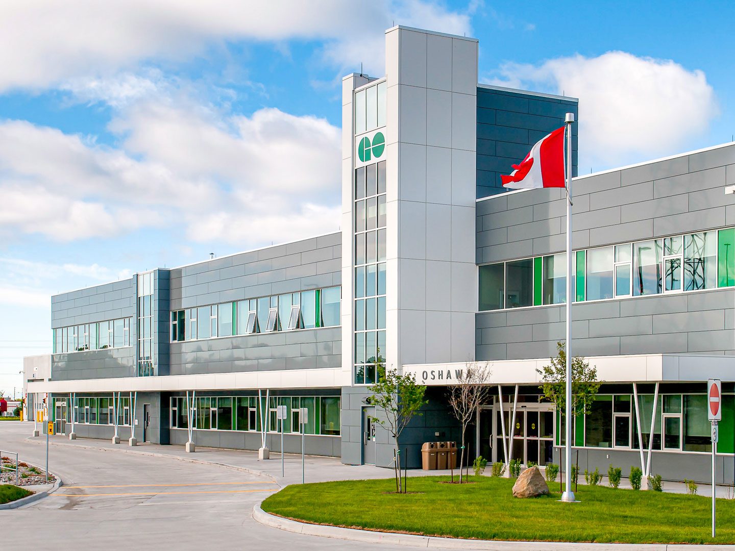 Exterior photo of the facility, showing the building entrance